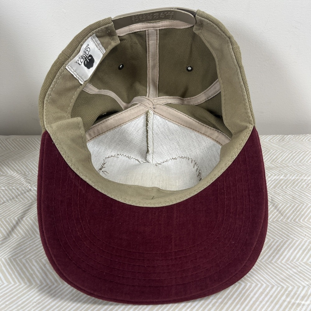 Vintage Cotton Brand Butterfly Embroidered Logo Cap Hat Adj. Mens Made USA - Picture 7 of 11